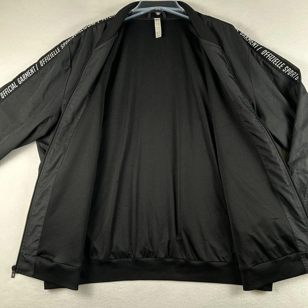 Adidas Jacket Mens 2XL Vetement Tape Sleeve Full Zip Track Athletic DP2881 FLAW
